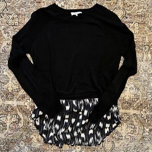 Parker Lightweight sweater with silk layer